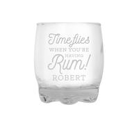 Time Flies When You're Having Rum Tumbler Personalised Memento Company Clear One Size