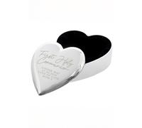 Personalised Memento Company Women's Personalised First Holy Communion Heart Trinket Box in Silver Personalised Memento Company Silver