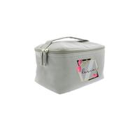 Personalised Memento Company Women's Personalised Floral Grey Toiletry Bag Personalised Memento Company Grey
