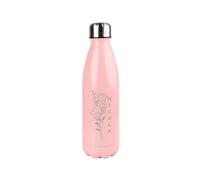 Personalised Memento Company Women's Personalised Floral Pink Metal Insulated Drinks Bottle Personalised Memento Company Pink