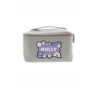Personalised Memento Company Women's Personalised Good Vibes Grey Toiletry Bag Personalised Memento Company Grey