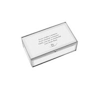 Personalised Memento Company Women's Personalised Heart Mirrored Jewellery Box in Metallic Silver Personalised Memento Company Metallic Silver