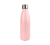 Personalised Memento Company Women's Personalised Heart Pink Metal Insulated Drinks Bottle Personalised Memento Company Pink