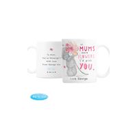 Personalised Memento Company Women's Personalised Me To You If...Were Flowers Mug in White Personalised Memento Company White