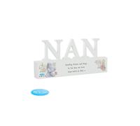 Personalised Memento Company Women's Personalised Me To You Wooden Nan Ornament in White Personalised Memento Company White