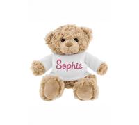 Personalised Memento Company Women's Personalised Pink Name Only Teddy Bear in Brown Personalised Memento Company Brown