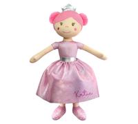Personalised Memento Company Women's Personalised Princess Rag Doll in Pink Personalised Memento Company Pink