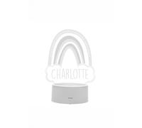 Personalised Memento Company Women's Personalised Rainbow LED Colour Changing Night Light in Clear Personalised Memento Company Clear