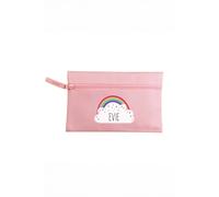 Personalised Memento Company Women's Personalised Rainbow Pink Pencil Case Personalised Memento Company Pink