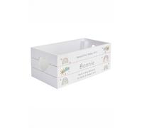 Personalised Memento Company Women's Personalised Rainbow White Wooden Crate Personalised Memento Company White