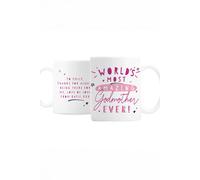 Personalised Memento Company Women's Personalised World's Most Amazing Godmother Mug in White Personalised Memento Company White