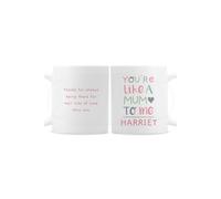 Personalised Memento Company Women's Personalised 'You're Like a Mum to Me' Mug in White Personalised Memento Company White