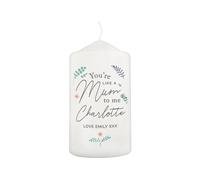 Personalised Memento Company Women's Personalised You're Like A Mum To Me Pillar Candle in Off-White Personalised Memento Company Off-White