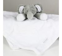Personalised Memento Cute Super Soft Grey Elephant Comfort Blanket Comforter Newborn Baby Plush Soft Toy