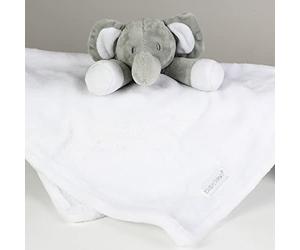 Personalised Memento Cute Super Soft Grey Elephant Comfort Blanket Comforter Newborn Baby Plush Soft Toy