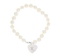 Personalised Memento Freshwater Pearl White Bracelet