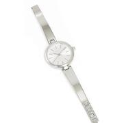 Personalised Memento Silver Ladies Watch with Silver Slider Clasp