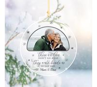 Personalised Memorial Ornaments Clear Acrylic Christmas Bauble - Gifts for Remembrance Bereavement XMAS Tree Decoration In Loving Memory Hanging Keepsake