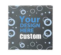 personalised Memorial Stones for Loved Ones Lost, Custom Garden Grave Memorial Plaques Marker Headstone Tombstone with Image Name Text Outside Outdoor Remembrance Gifts Decorations (Square-Style 01)