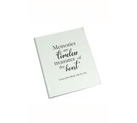 Personalised 'Memories are Timeless' Traditional Photo Album Personalised Memento Company White One Size