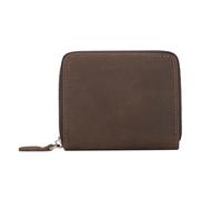 Personalised Men‘s Wallet, Personalised Leather Card Holder - Custom Engraved First Layer Cowhide, Large Capacity Zipper Coin Purse - Gift, for Husband Dad Groomsman