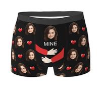 Personalised Mens Boxer, Customised Underwear with Photo or Name, Funny & Unique Prank Gifts, Perfect for Boyfriends and Husbands