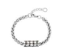 Personalised Mens Bracelets, Dad Grandad Daddy Son Brother Husband Boyfriend Grandson Uncle Gifts, Engraved 1 to 5 Family Name ID Identity Braid Bracelet, Best Gift for Birthday Christmas Fathers Day