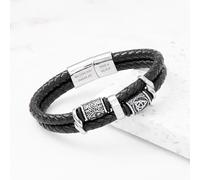 Personalised Men's Celtic Knot Leather Bracelet