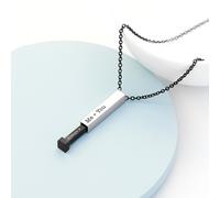 Personalised Men's Hidden Message Capsule Necklace