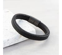 Personalised Men's Leather Braided Bracelet