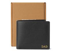 Personalised Mens Leather Wallet Gift Set | RFID Blocking Bifold Wallet with Coin Pocket & Gift Box | Slim Wallet for Men by Maison Privé