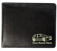 Personalised Mens Real Leather Wallet - Mk4 Golf Design (Sandringham Style)