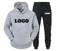 Personalised Men's Sets Tracksuit Hooded Sweatshirt + Pants Two Piece Set Custom Logo Hoodie & Sweatpants Suit Unisex Sport Causal Outfits Color7,M