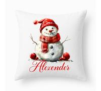 Personalised Merry Christmas Pillow case cover, 45x45 cm Custo m Cushion Cover With Name, Christmas Party Decoration 2025 Xmas Tree Santa Claus Pillowcase, Gift For Xmas (Design 2)