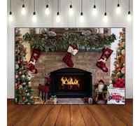 Personalised Merry Christmas Santa Backdrop Birthday Photo Tales Backdrops Festival Home Backdrops