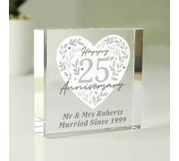 Personalised Message 25TH Anniversary Block