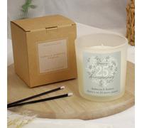 Personalised Message 25th Anniversary Candle - Vanilla