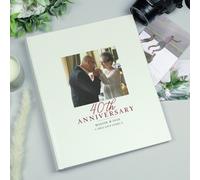 Personalised Message 40th Anniversary Photo Album