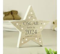 Personalised Message Born In Star Christmas Ornament