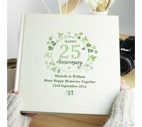 Personalised Message Botanical Anniversary Photo Album
