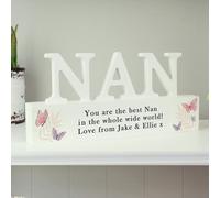 Personalised Message Butterfly Wooden NAN Ornaments