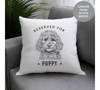 Personalised Message Dog Breed Cushion