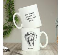 Personalised Message Dog Breed Mug