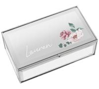Personalised Message Floral Jewellery Box