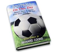 Personalised Message Football On This Day Book