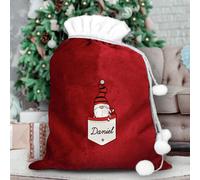 Personalised Message Gonk Boy Christmas Sack