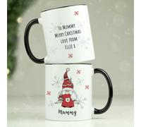 Personalised Message Gonk Female Christmas Mug