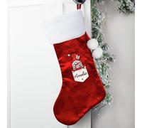 Personalised Message Gonk Girl Christmas Stocking