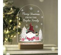 Personalised Message Gonk LED Light Christmas Ornament