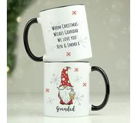 Personalised Message Gonk Male Christmas Mug